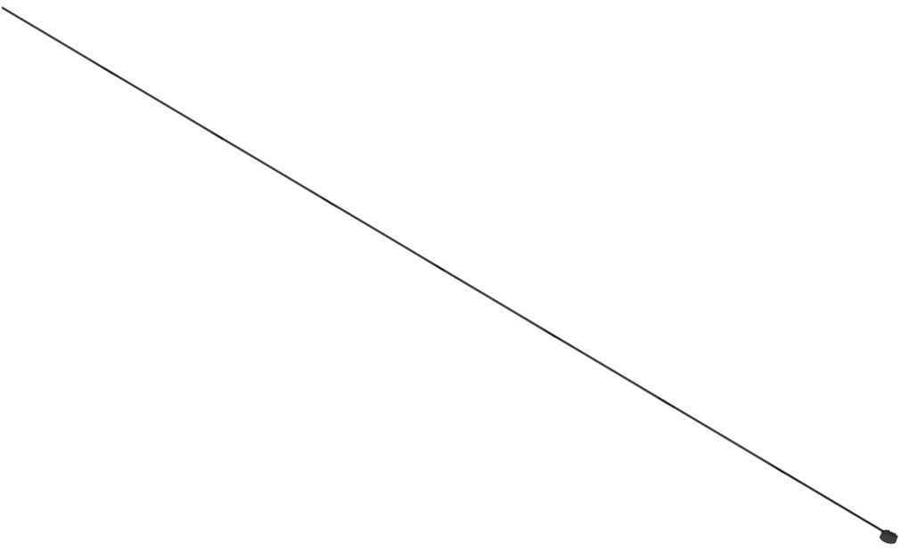Moderný koľajnicový systém osvetlenia, čierny, 1-fázový, 800 cm, s okrúhlym zdrojom napájania - Magnetic