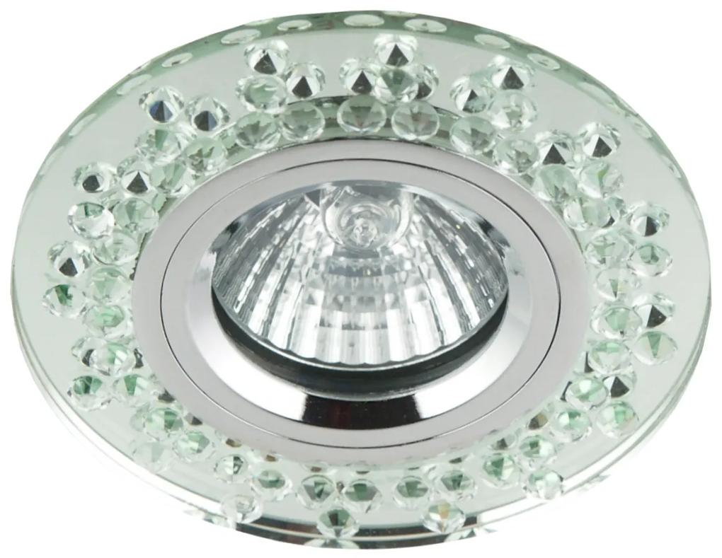 CLX Podhľadové stropné dizajnové osvetlenie BETT, 1xMR16, 50W, 9,5cm, okrúhle, chrómované