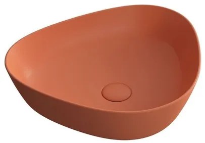 Vitra Plural umývadlo na dosku červená mat bez otvoru na batériu 7812B477-0016