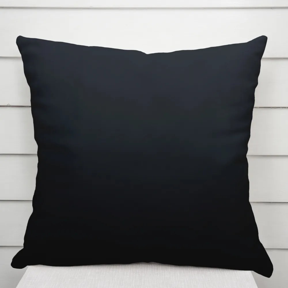 Biante Saténová obliečka na vankúš LUX-026 Čierna 50 x 60 cm