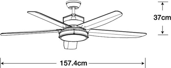Lucci air 213175 - LED Stropný ventilátor LOUISVILLE 1xGX53/18W/230V hnedá + DO