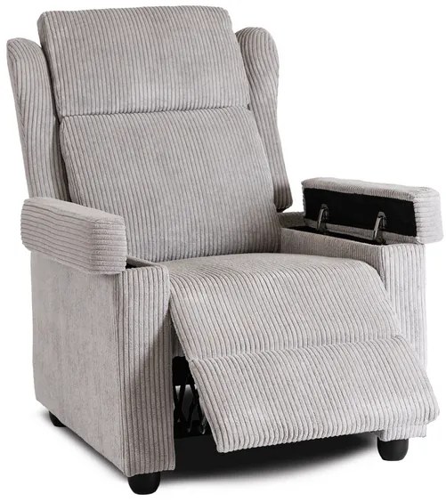 Kreslo DARIO sivé, z menčestru