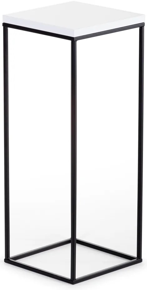 STOJAN NA KVETINÁČ BASICLOFT 60X24X24 CM ČIERNA/BIELA