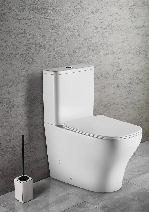 Sapho Sapho, BELLO RIMLESS WC kombi misa s nádržkou,spodný/zadný odpad, PC103WR
