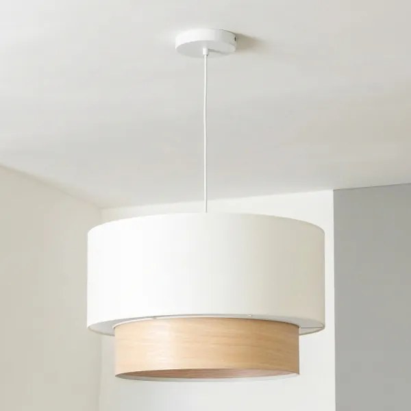 Brilagi - LED luster na lanku CERIA 1xE27/40W/230V priemer 50 cm biela/béžová