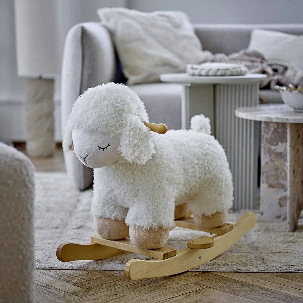 Bloomingville hojdacia hračka ovečka biela