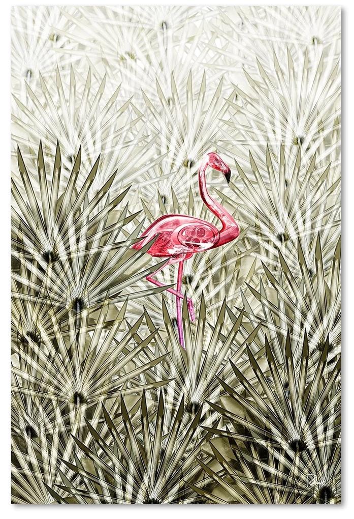Gario Obraz na plátne Plameniak v džungli - Rubiant Rozmery: 40 x 60 cm