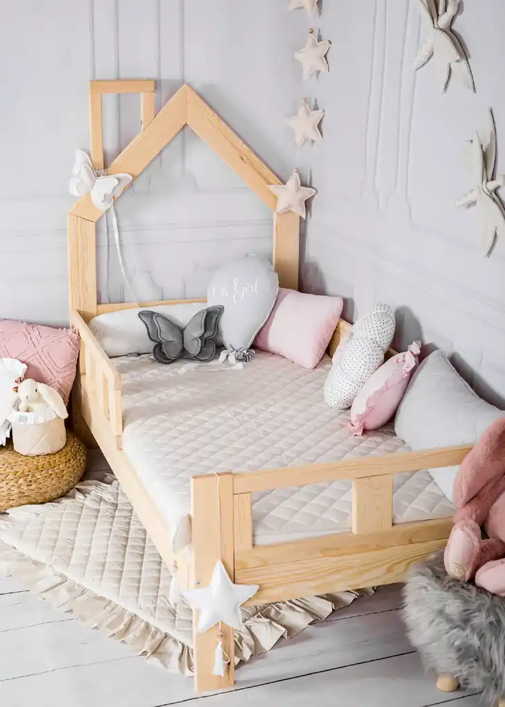 Detská drevená posteľ Gaya Mini - prírodná | BIANO