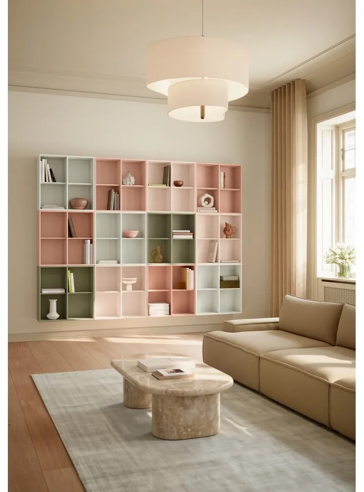 Závesná knižnica v mentolovej farbe 70x70x27 cm Mistral – Hammel Furniture