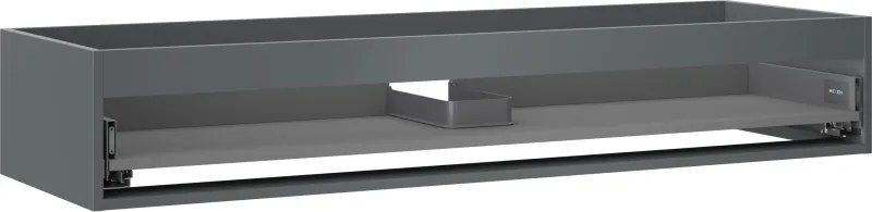 Mexen Box-A, závesná skrinka, 140 cm, 1 zásuvka, grafitová matná, 91AX0-1400-235-1-66