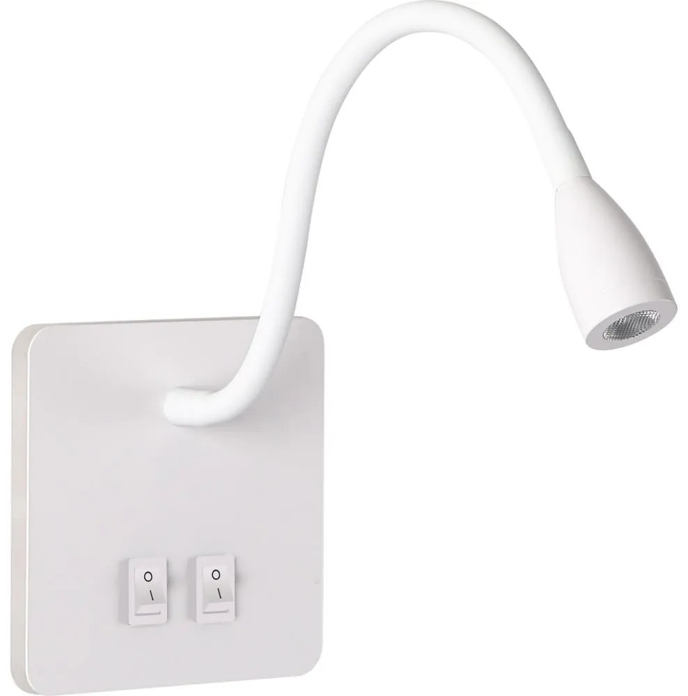 Brilagi - LED Flexibilná nástenná lampa MAYA Double LED/4W/230V + LED/3W biela BRI100