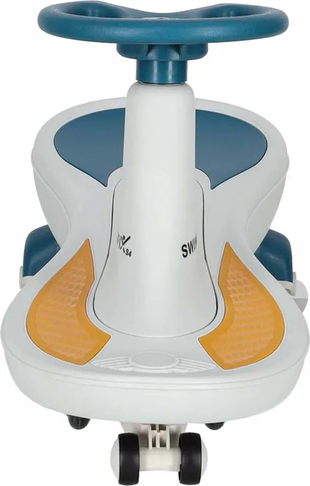 KIK Gravitačné vozidlo Swing Fix S4 s LED kolesami a hudbou, 76 cm, modro-biela