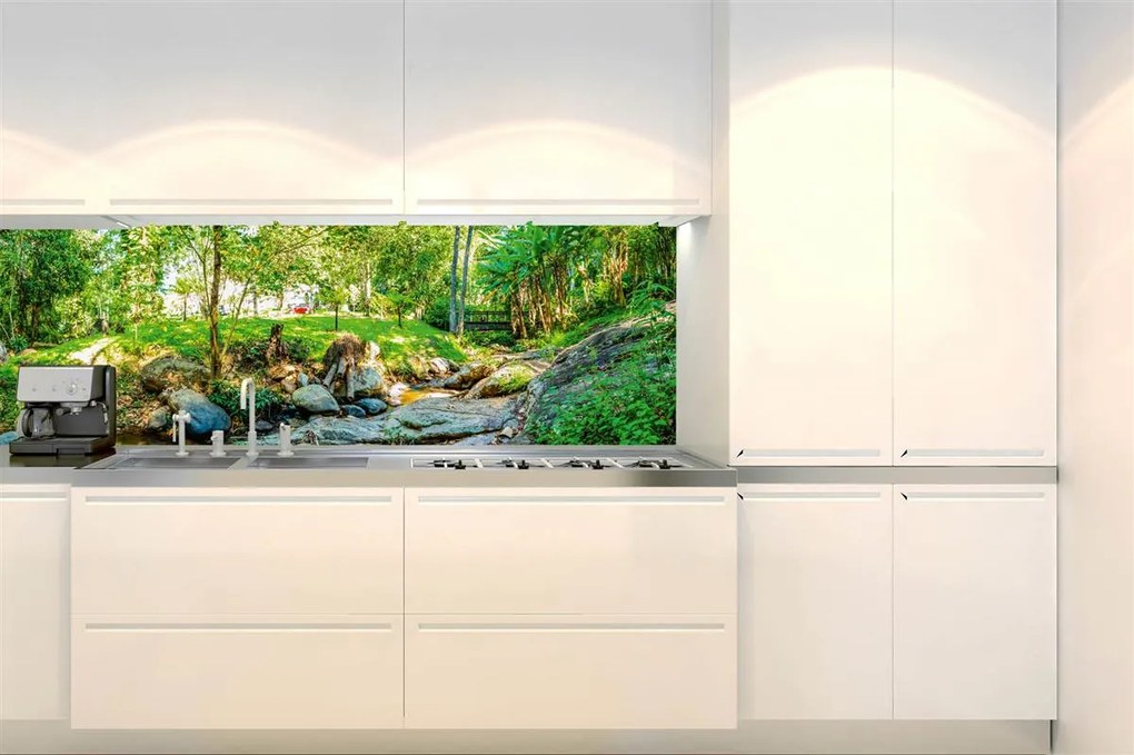 Samolepiace tapety za kuchynskú linku, rozmer 350 cm x 60 cm, botanická záhrada, DIMEX KI-350-134