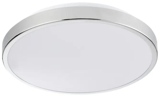 PLX LED stropné moderné osvetlenie JOHN, 15W, denná biela, 29cm, okrúhle, chrómované