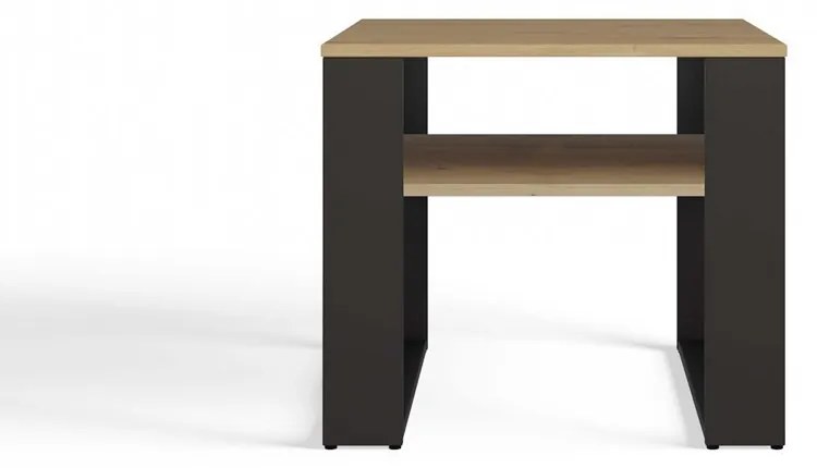 Konferenční stolek Lawa Modern 2P MINI SLIM dub artisan/černý