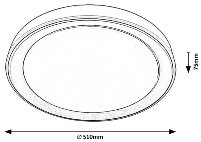 Rabalux 3510 stropné Smart LED svietidlo