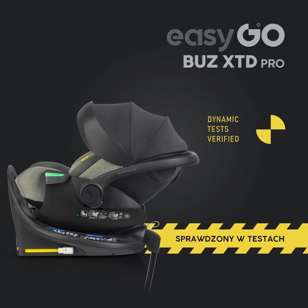 Súprava autosedačky EasyGo Buz Xtd Pro a Buz Pro Body 2 v 1 Greener