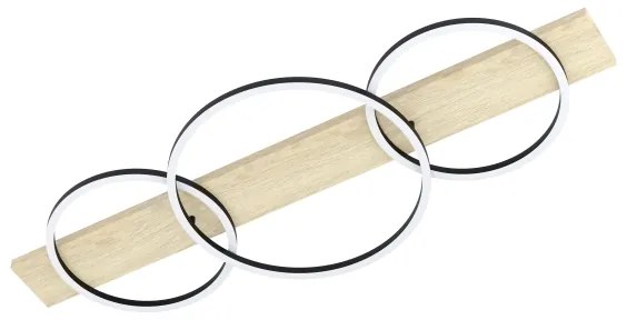 Eglo 901717 - LED Stropné svietidlo BOYAL 3xLED/12W/230V 3000K béžová/čierna