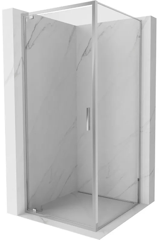 Mexen Exo, sprchovací kút s krídlovými dverami 85 x 85 cm, 6mm číre sklo, chrómový profil, 8181-085-085-01-00