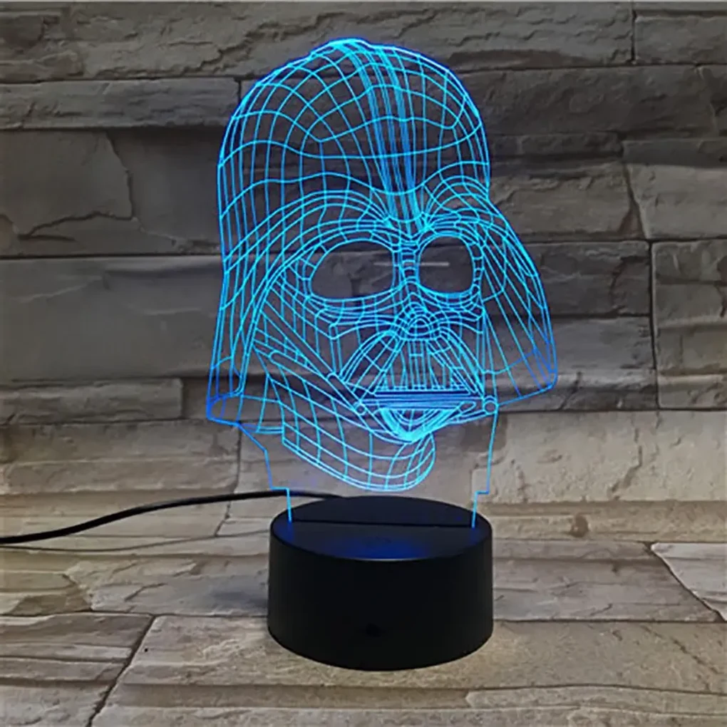 3Dmix 3DL-SL047 – 3D LED nočná lampa - Darth Vader (Star Wars) (Solar)
