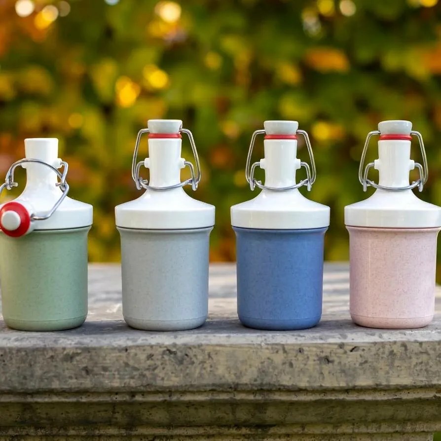 Koziol Fľaša na vodu PLOPP TO GO MINI, 200 ml, sivá