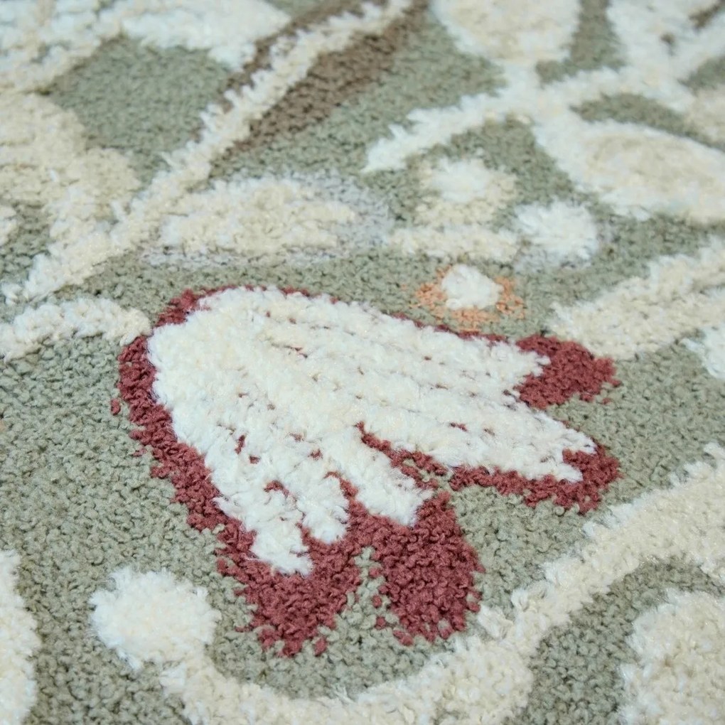 Angel Carpet, Kusový koberec Aurora 25 Green, 120x170, zelená, kancelária
