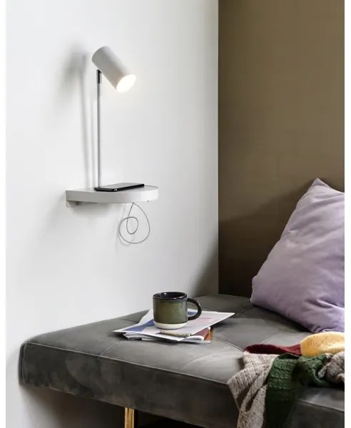 Nordlux - Nástenná lampa s poličkou CODY 1xGU10/15W/230V biela