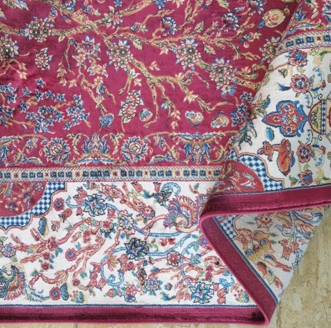 Koberec Exkluzívny Qum Silk 11 červený