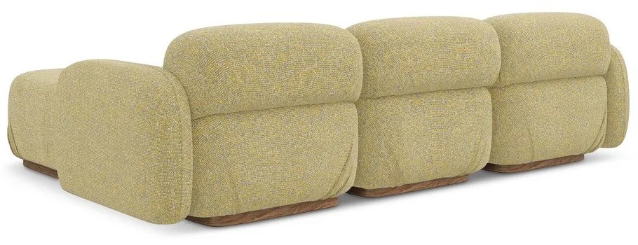 Žltá modulárna rohová pohovka (variabilná) Ailani – Makamii