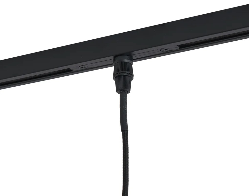 Moderný reflektor zlatý s jantárovým sklom pre koľajnicový systém 1-fázový - Slimline Loyce