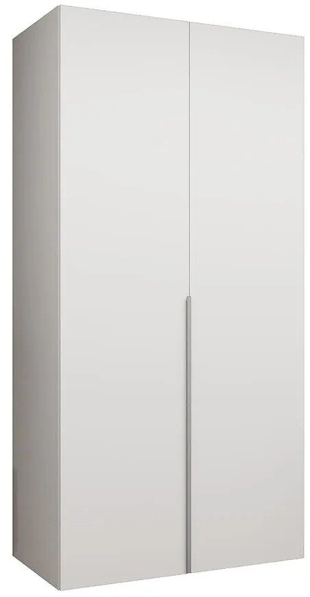 Skriňa Alicante I 100 biela/strieborný