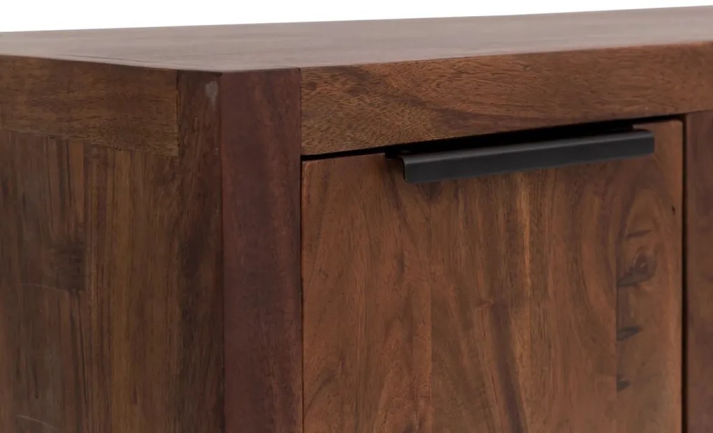 furniture-nabytek.cz - Masivní umyvadlová skříňka Sydney z akácie, lakovaná, hnědá – 105×45×74 cm