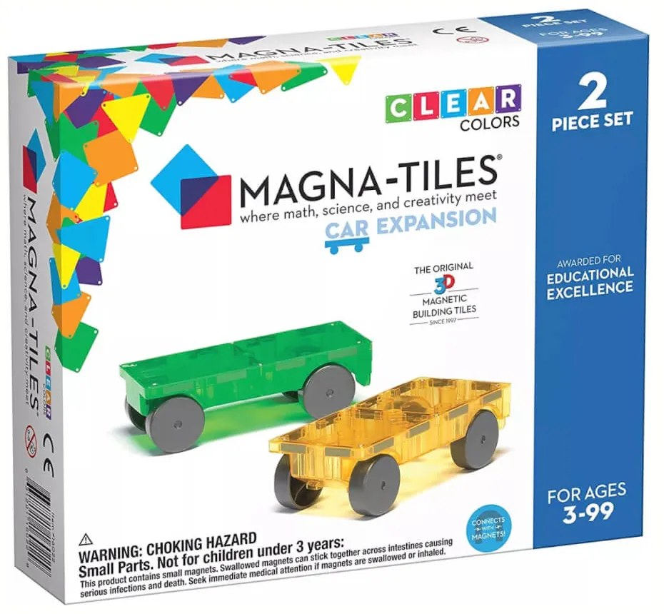 Magnetická stavebnica Cars 2 dielna Green/yellow