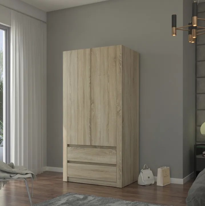 Moderná dvojdverová skriňa MODERN B20 180 x 90 x 55 cm - rôzne farebné prevedenia artisan mix antracit