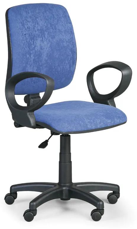 Euroseat Kancelárska stolička TORINO II s podpierkami rúk, modrá