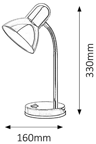 RABALUX Detská stolná lampa CLARK