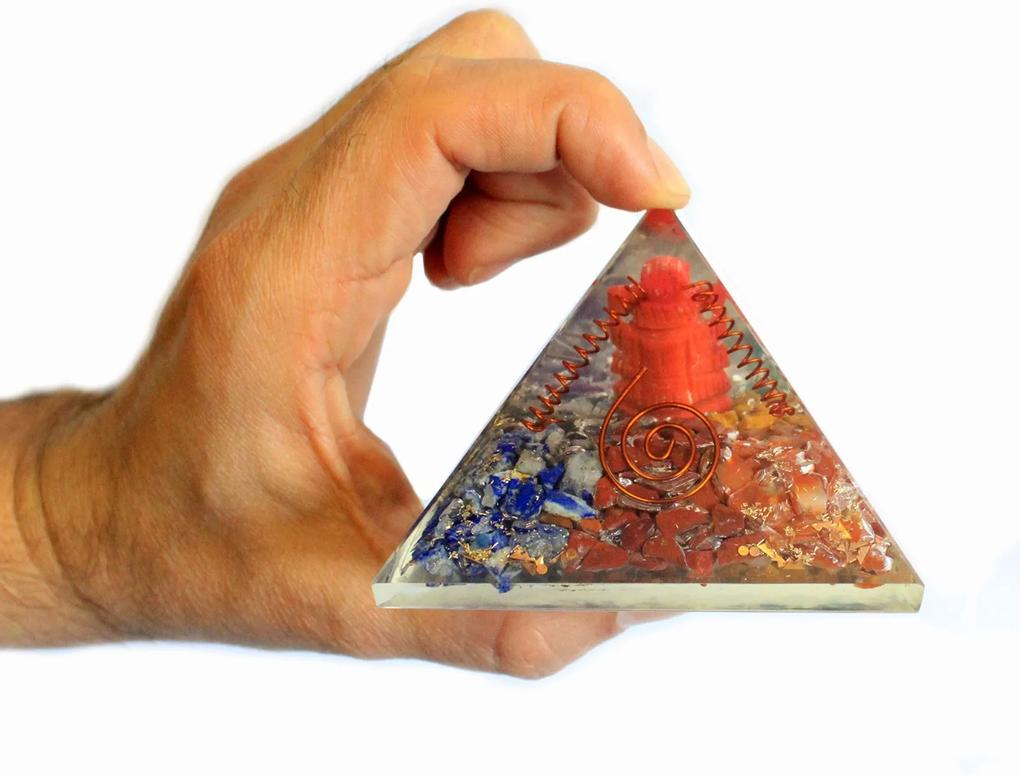 Orgonit Pyramída 70mm - Ganesh