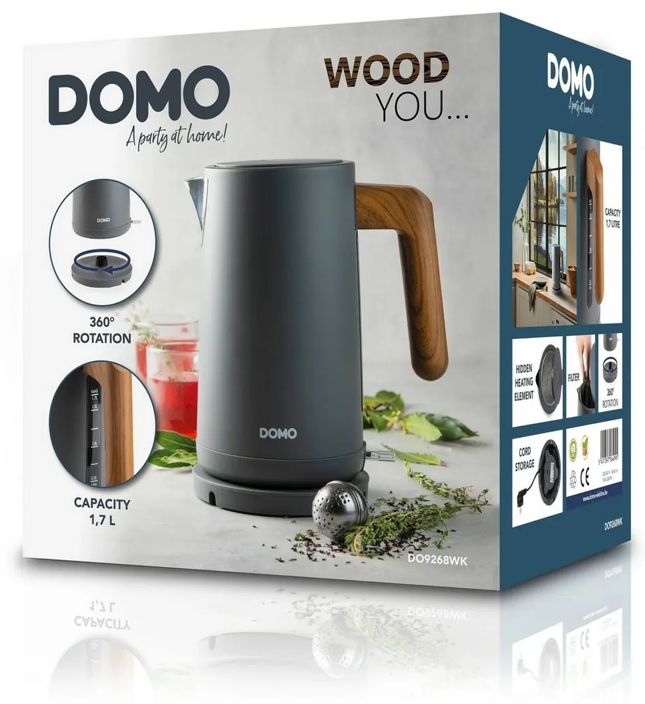 DOMO DO9268WK rýchlovarná kanvica WOOD YOU