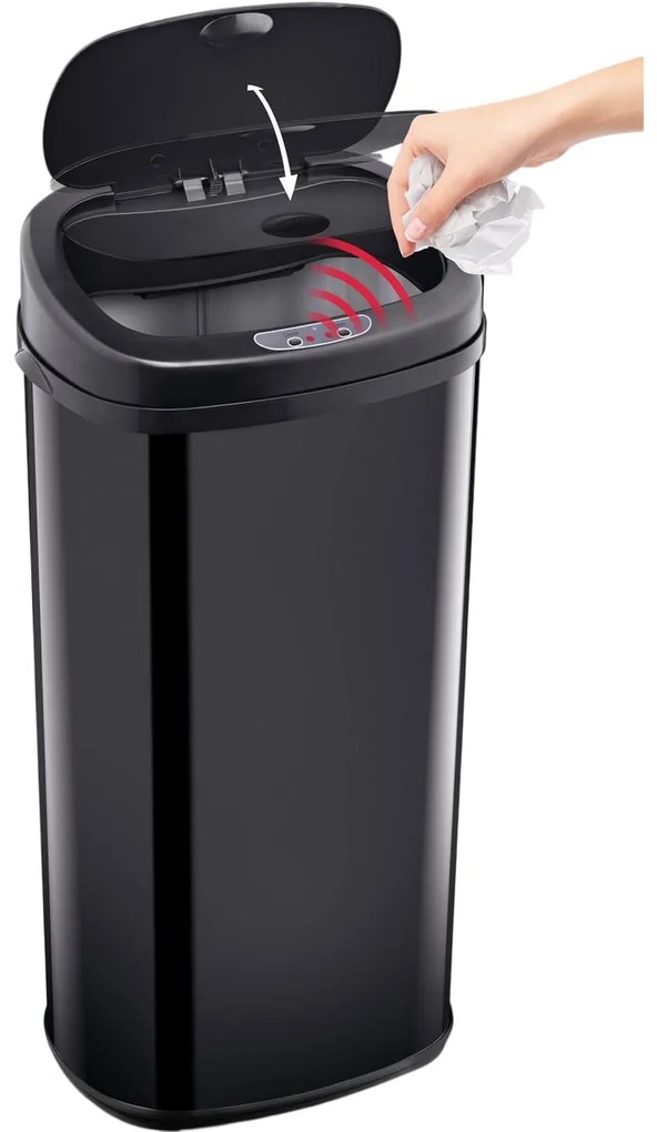 Lamart LT8112 Bezdotykový kôš Sensor 42 l, čierna, 42 l
