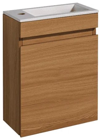Kúpeľňová skrinka s umývadlom Naturel Verona 40x53,2x22 cm v dekore svetlé drevo VERONA40SD, 1 ks
