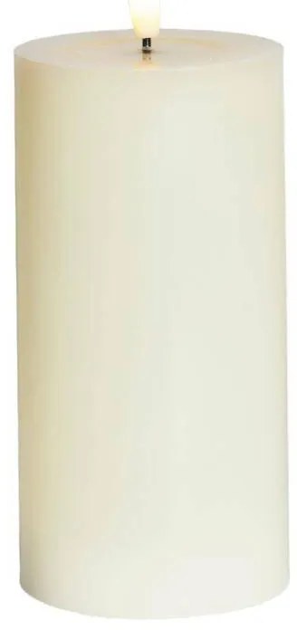 SIRIUS LED vosková sviečka Sille Ivory, 15 cm, biela, d. 7,5 cm