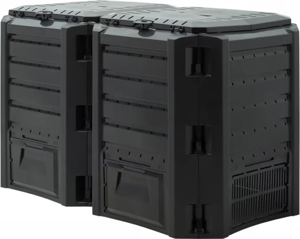 Záhradný kompostér COMPOGREEN, 800l, čierna Prosperplast