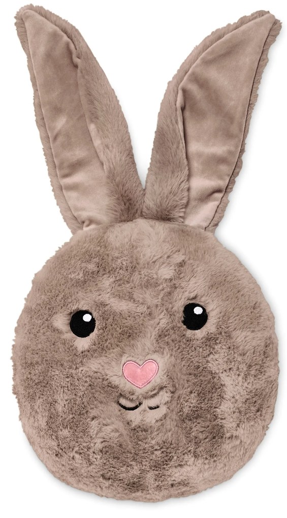 Plyšový vankúš v tvare zajačika