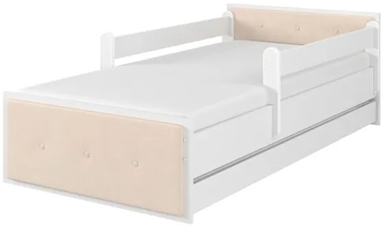Raj posteli Detská čalúnená posteľ MAX  XL " béžová " borovica nórska