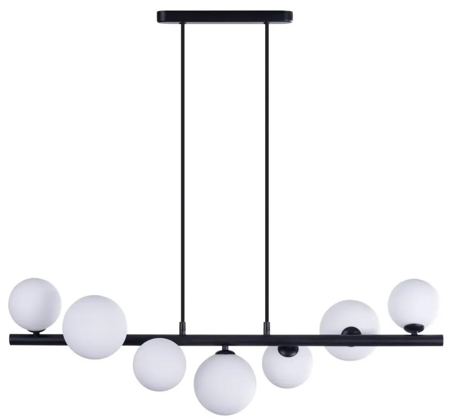 Azzardo AZ4406 - Luster na lanku SYBILLA 7xG9/25W/230V čierna