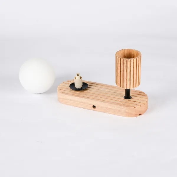 Brilagi - Nástenné bodové svietidlo MODERN WOOD 1xG9/5W/230V+1xGU10/8W kaučukovník