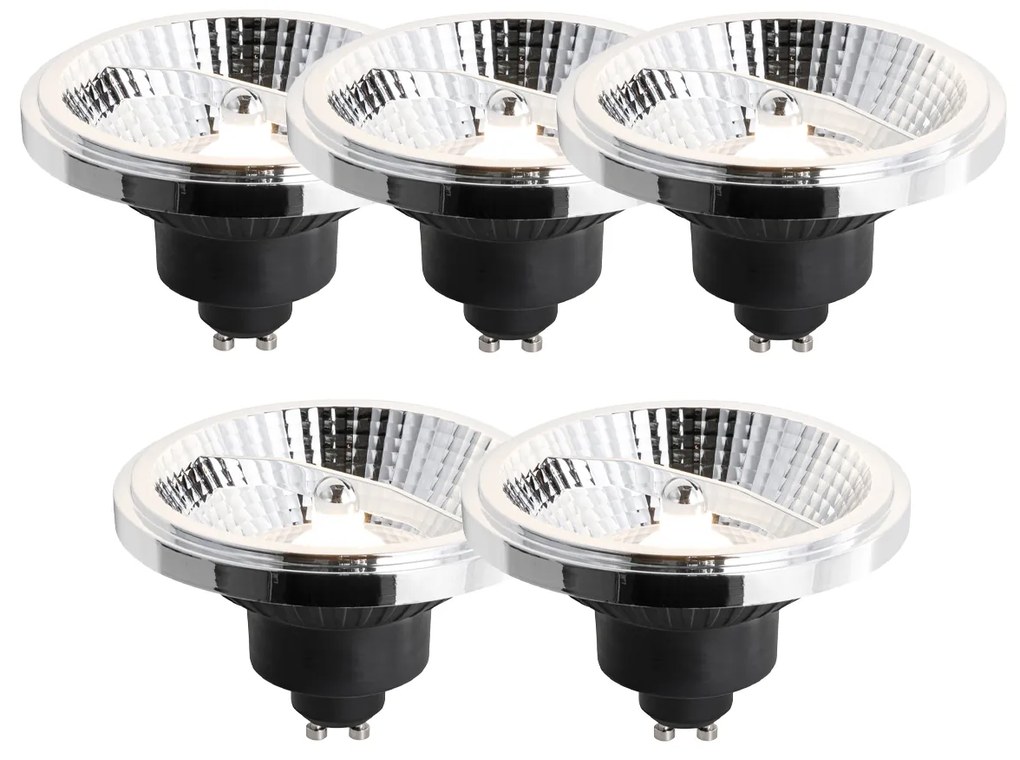 Sada 5 GU10 3-stupňových stmievateľných LED žiaroviek 111 mm 10,5 W 770 lm 3000 K