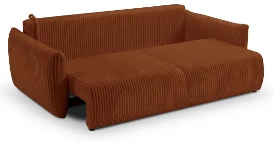 Rozkladacia dvojmiestná pohovka FRIDA hnedá