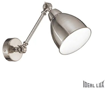 IDEAL LUX Nástenná lampička NEWTON, strieborná
