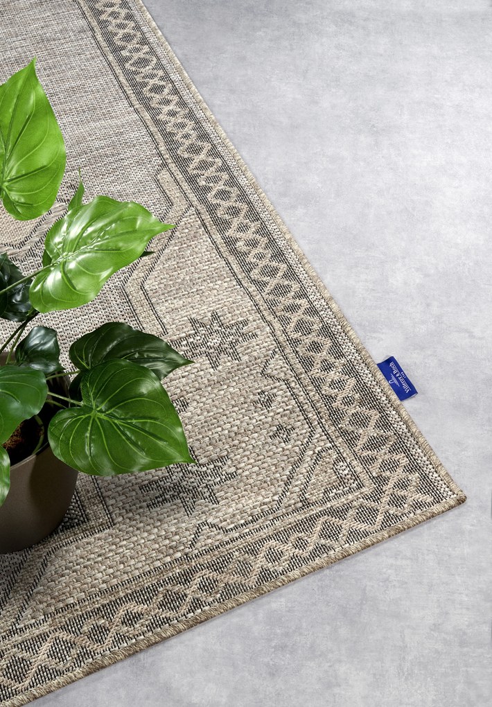 Kusový koberec Villeroy & Boch 106079 Brown – na von aj na doma, 190x290, hnedá, chodba / predsieň, Villeroy & Boch